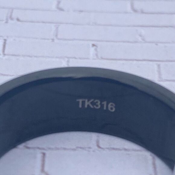 Men's Stainless Steel Black Ring size 11 - Picture 4 of 5